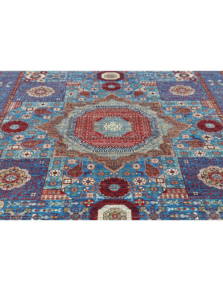 Hand Knotted Mamluk Wool Rug 8' 1" x 9' 9" - No. AT10857