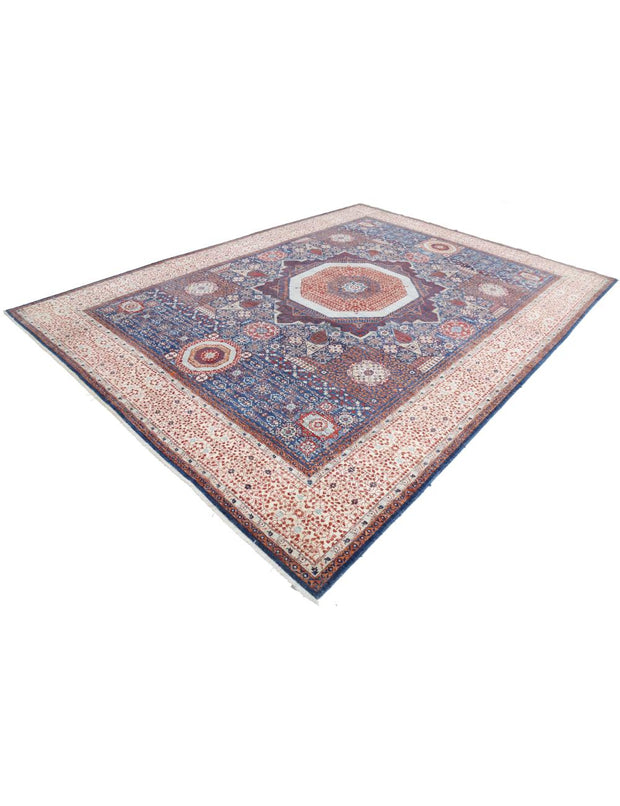 Hand Knotted Fine Mamluk Wool Rug 9' 0" x 11' 11" - No. AT14812