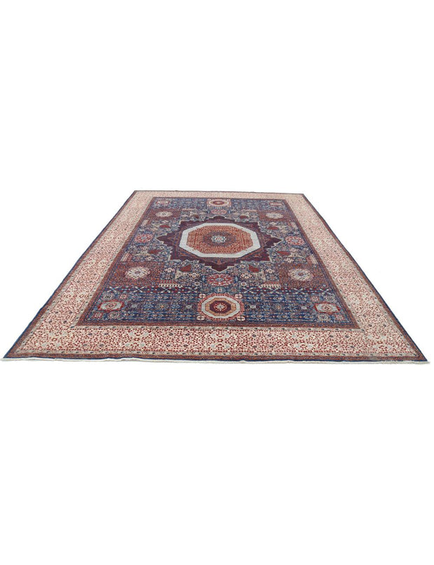 Hand Knotted Fine Mamluk Wool Rug 9' 0" x 11' 11" - No. AT14812