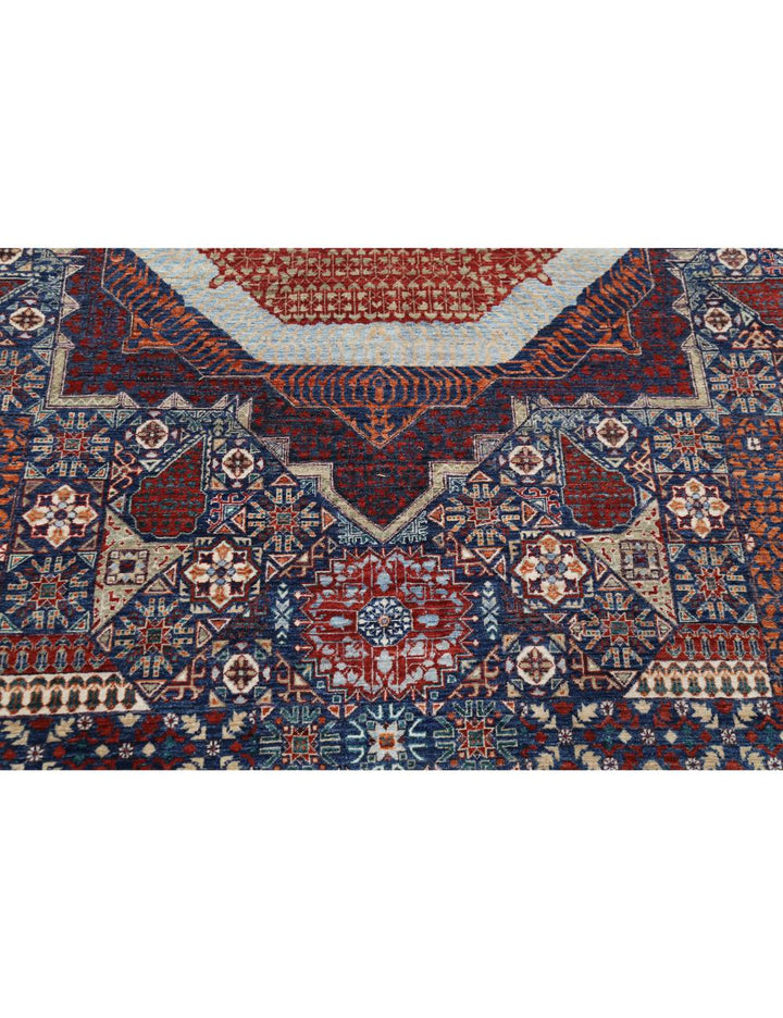 Hand Knotted Fine Mamluk Wool Rug 9' 0" x 11' 11" - No. AT14812