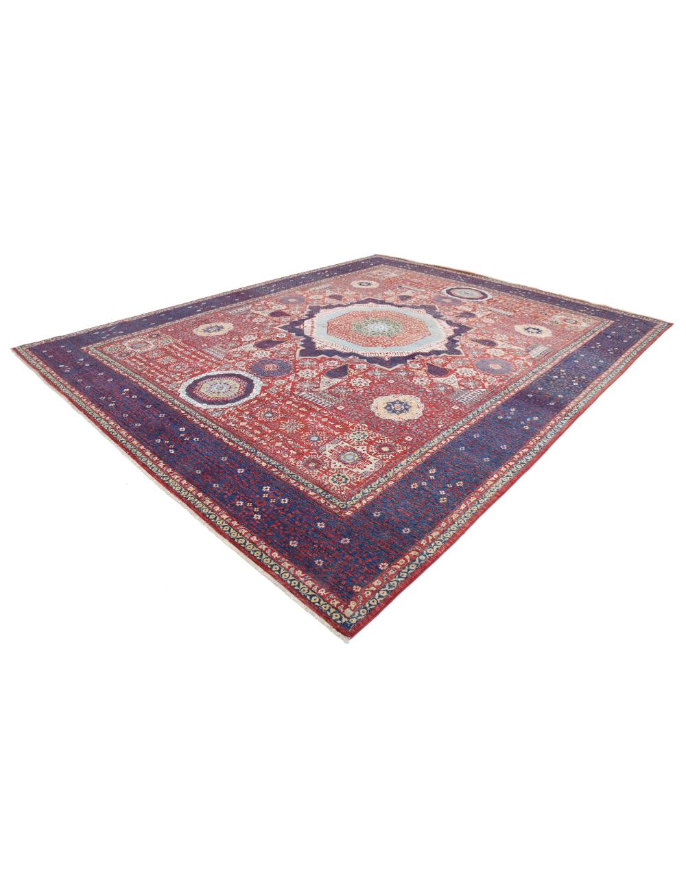 Hand Knotted Fine Mamluk Wool Rug 11' 8" x 14' 11" - No. AT11926