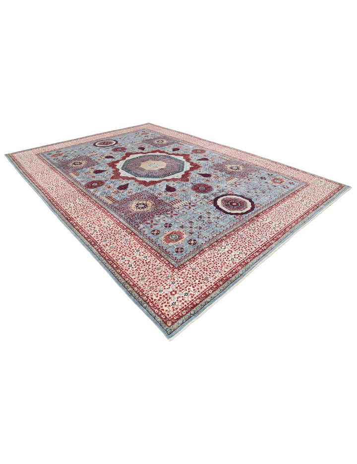 Hand Knotted Fine Mamluk Wool Rug 9' 10" x 13' 9" - No. AT97911