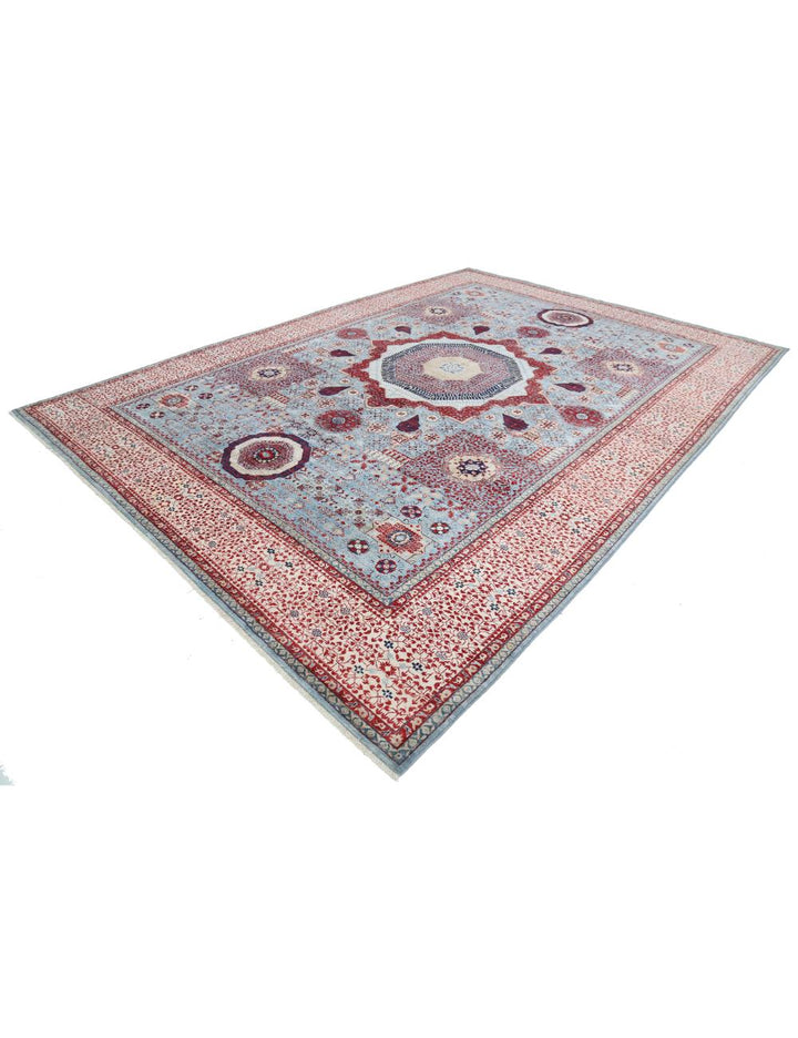 Hand Knotted Fine Mamluk Wool Rug 9' 10" x 13' 9" - No. AT97911