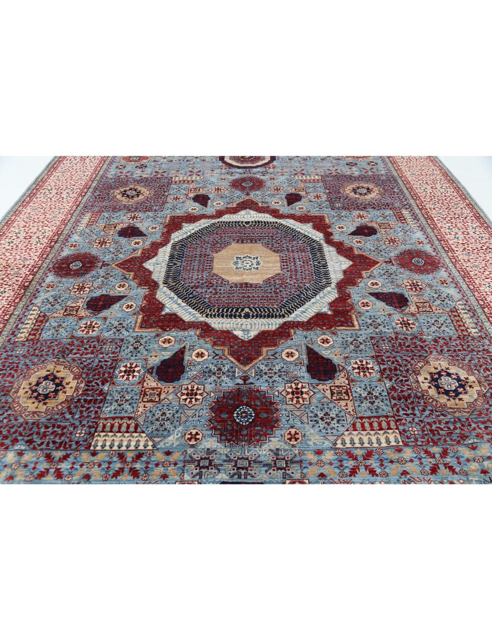 Hand Knotted Fine Mamluk Wool Rug 9' 10" x 13' 9" - No. AT97911