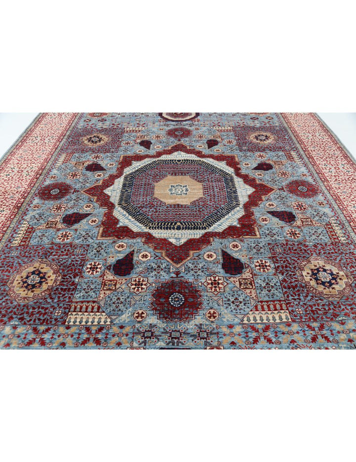 Hand Knotted Fine Mamluk Wool Rug 9' 10" x 13' 9" - No. AT97911