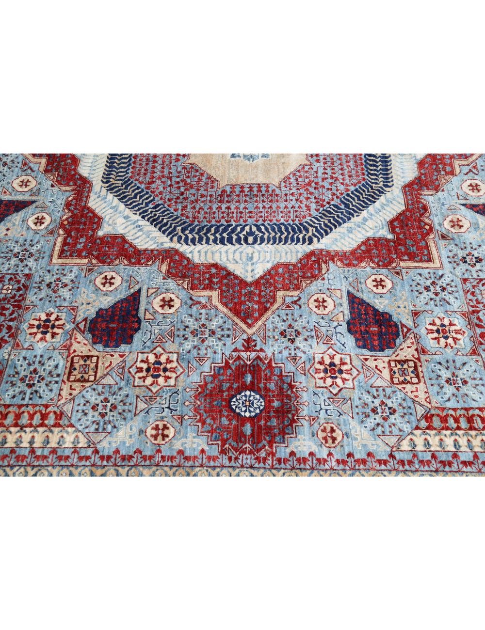 Hand Knotted Fine Mamluk Wool Rug 9' 10" x 13' 9" - No. AT97911