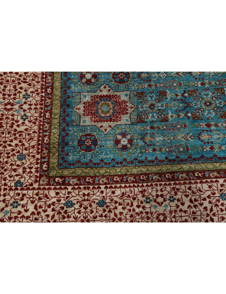 Hand Knotted Fine Mamluk Wool Rug 9' 9" x 13' 10" - No. AT83349