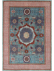 Hand Knotted Fine Mamluk Wool Rug 9' 9" x 13' 10" - No. AT83349