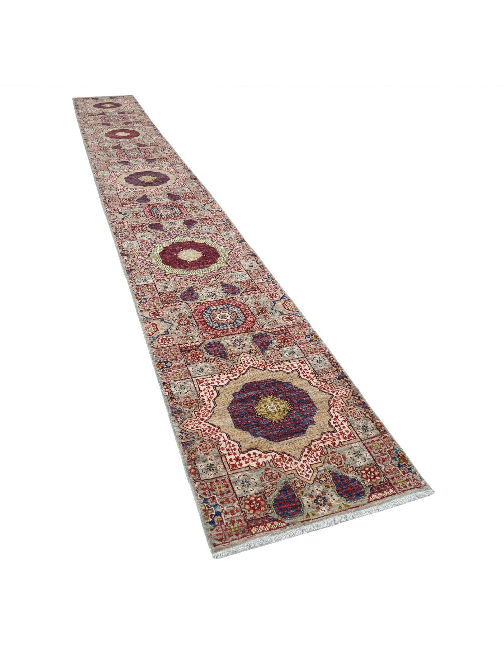 Hand Knotted Mamluk Wool Rug 2' 6" x 19' 6" - No. AT91582