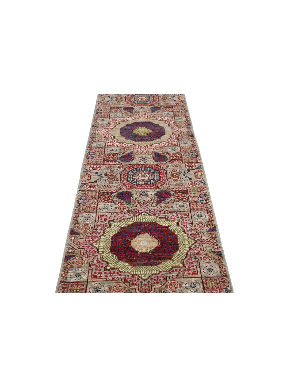Hand Knotted Mamluk Wool Rug 2' 6" x 19' 6" - No. AT91582