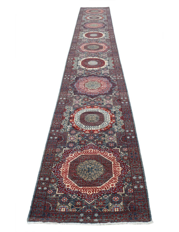 Hand Knotted Fine Mamluk Wool Rug 2' 6" x 19' 2" - No. AT59849