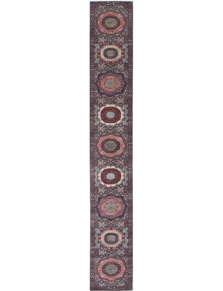 Hand Knotted Fine Mamluk Wool Rug 2' 6" x 19' 2" - No. AT59849