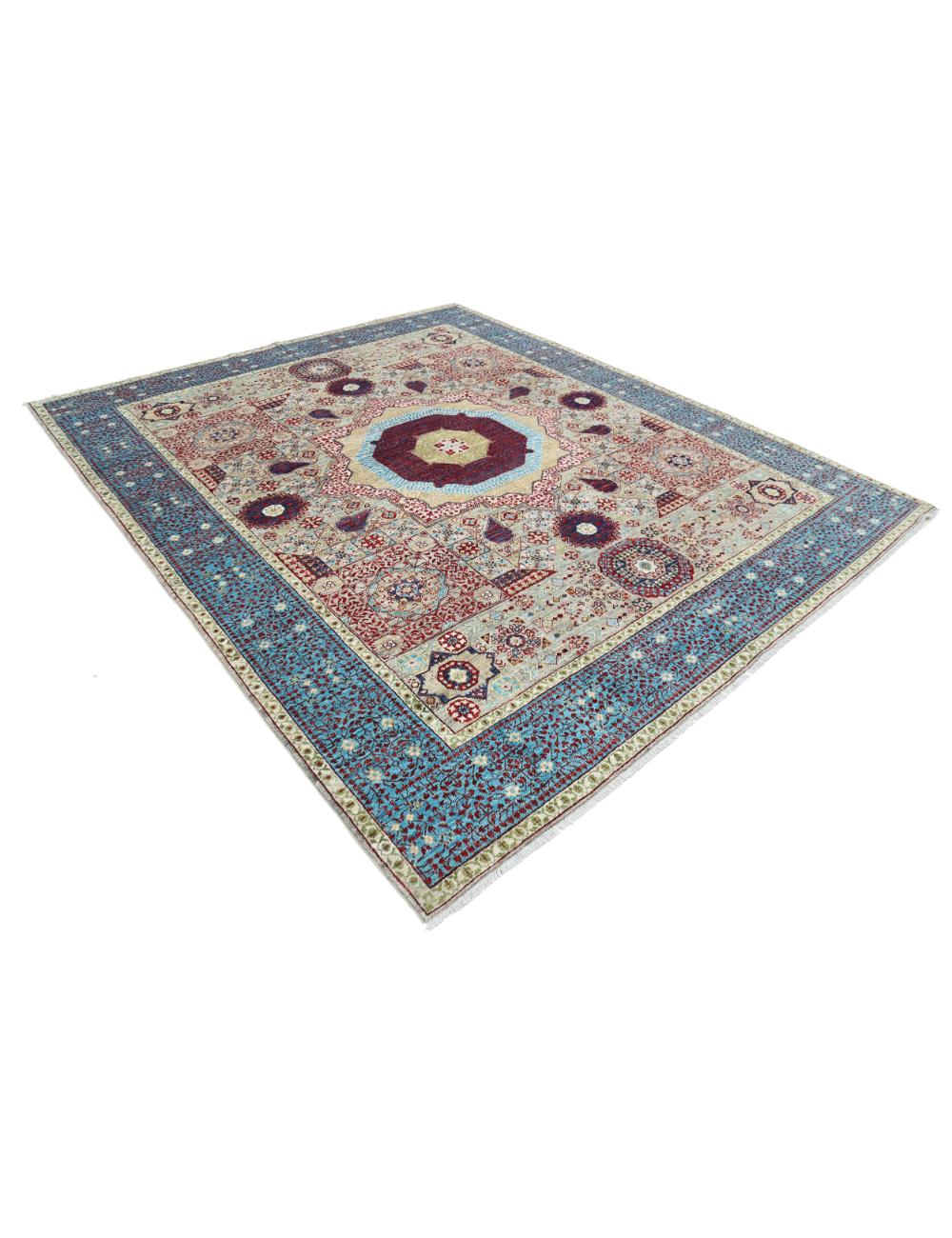 Hand Knotted Mamluk Wool Rug 8' 2" x 9' 10" - No. AT41497