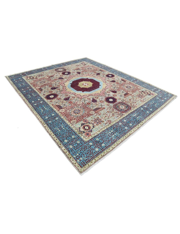 Hand Knotted Mamluk Wool Rug 8' 2" x 9' 10" - No. AT41497
