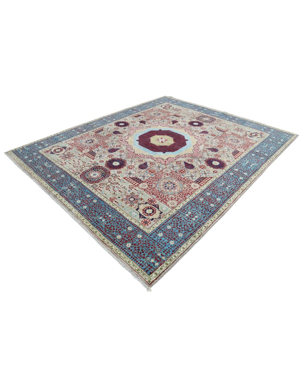 Hand Knotted Mamluk Wool Rug 8' 2" x 9' 10" - No. AT41497