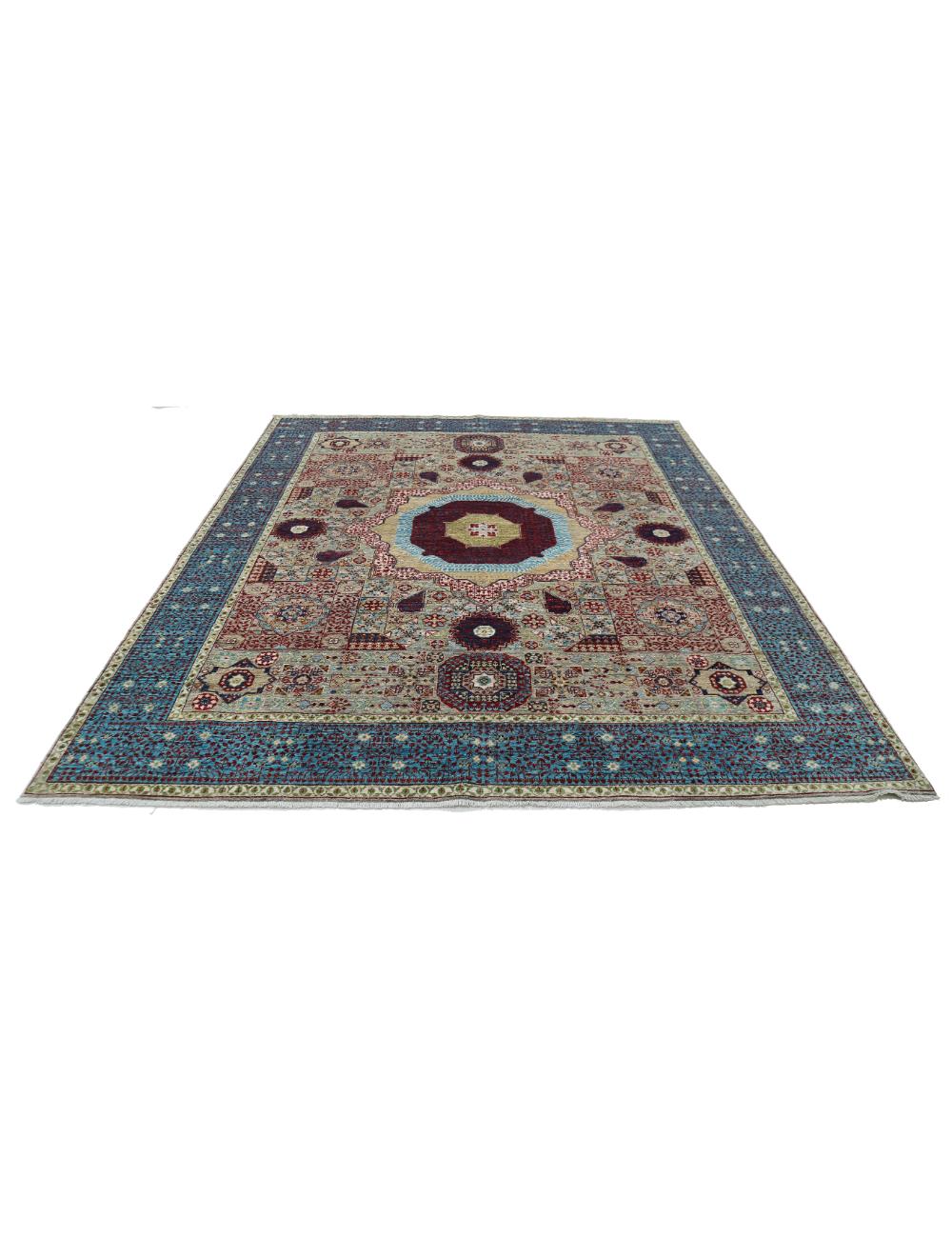 Hand Knotted Mamluk Wool Rug 8' 2" x 9' 10" - No. AT41497