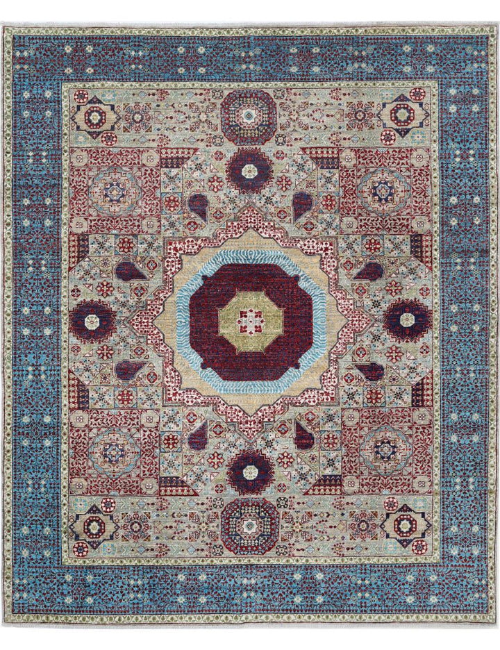 Hand Knotted Mamluk Wool Rug 8' 2" x 9' 10" - No. AT41497