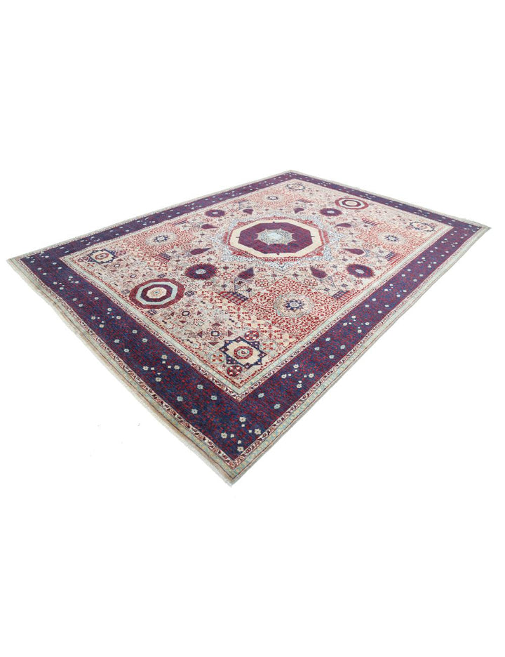 Hand Knotted Fine Mamluk Wool Rug 8' 8" x 12' 0" - No. AT25990