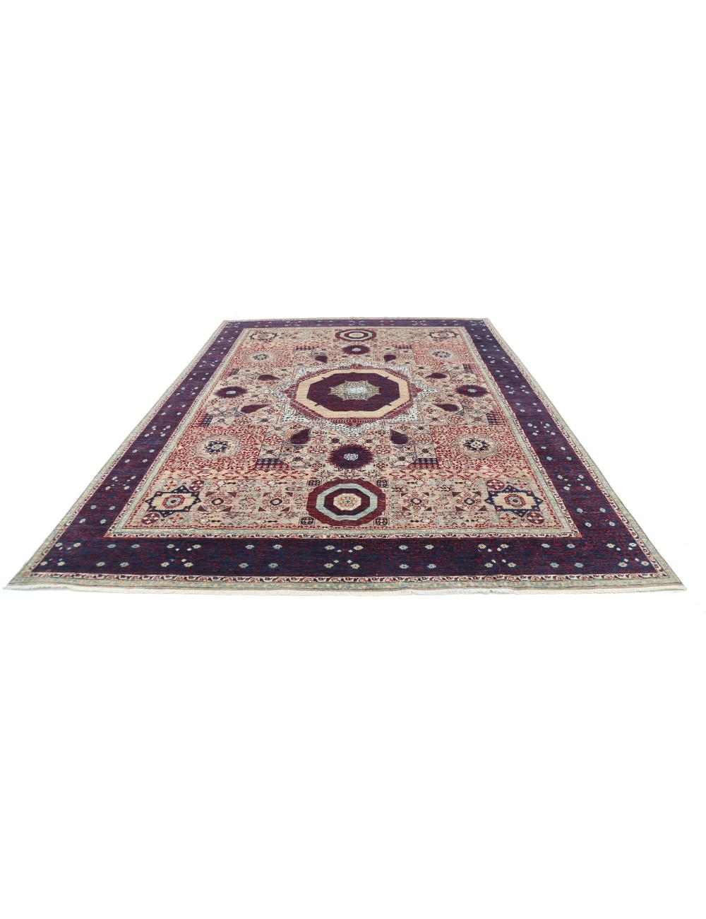 Hand Knotted Fine Mamluk Wool Rug 8' 8" x 12' 0" - No. AT25990