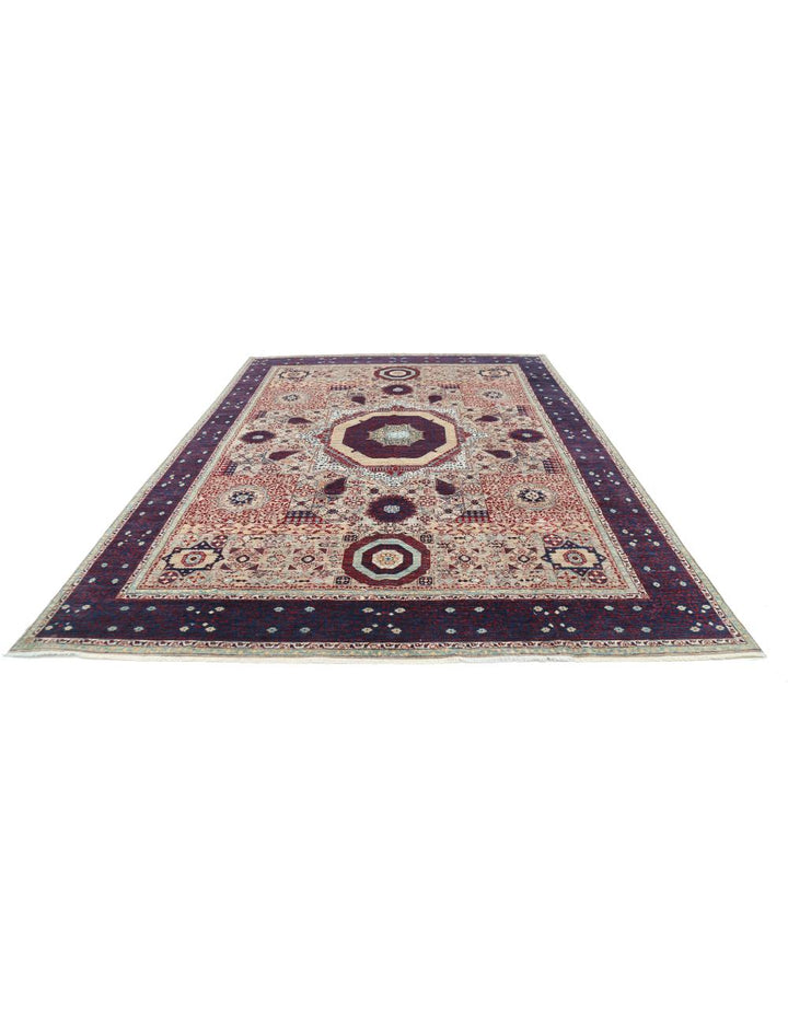Hand Knotted Fine Mamluk Wool Rug 8' 8" x 12' 0" - No. AT25990