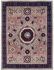 Hand Knotted Fine Mamluk Wool Rug 8' 8" x 12' 0" - No. AT25990