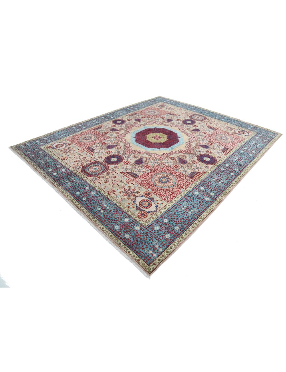 Hand Knotted Mamluk Wool Rug 8' 2" x 9' 10" - No. AT22555