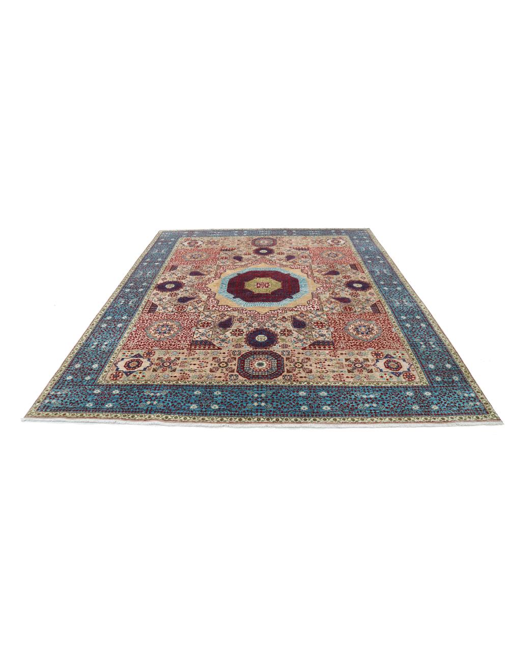 Hand Knotted Mamluk Wool Rug 8' 2" x 9' 10" - No. AT22555