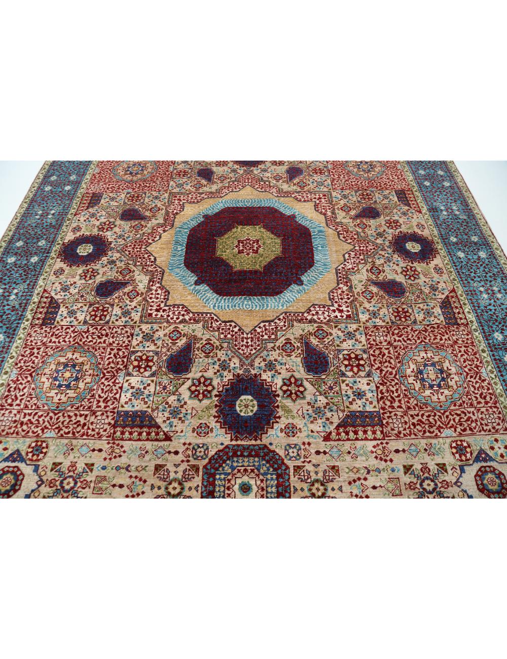 Hand Knotted Mamluk Wool Rug 8' 2" x 9' 10" - No. AT22555