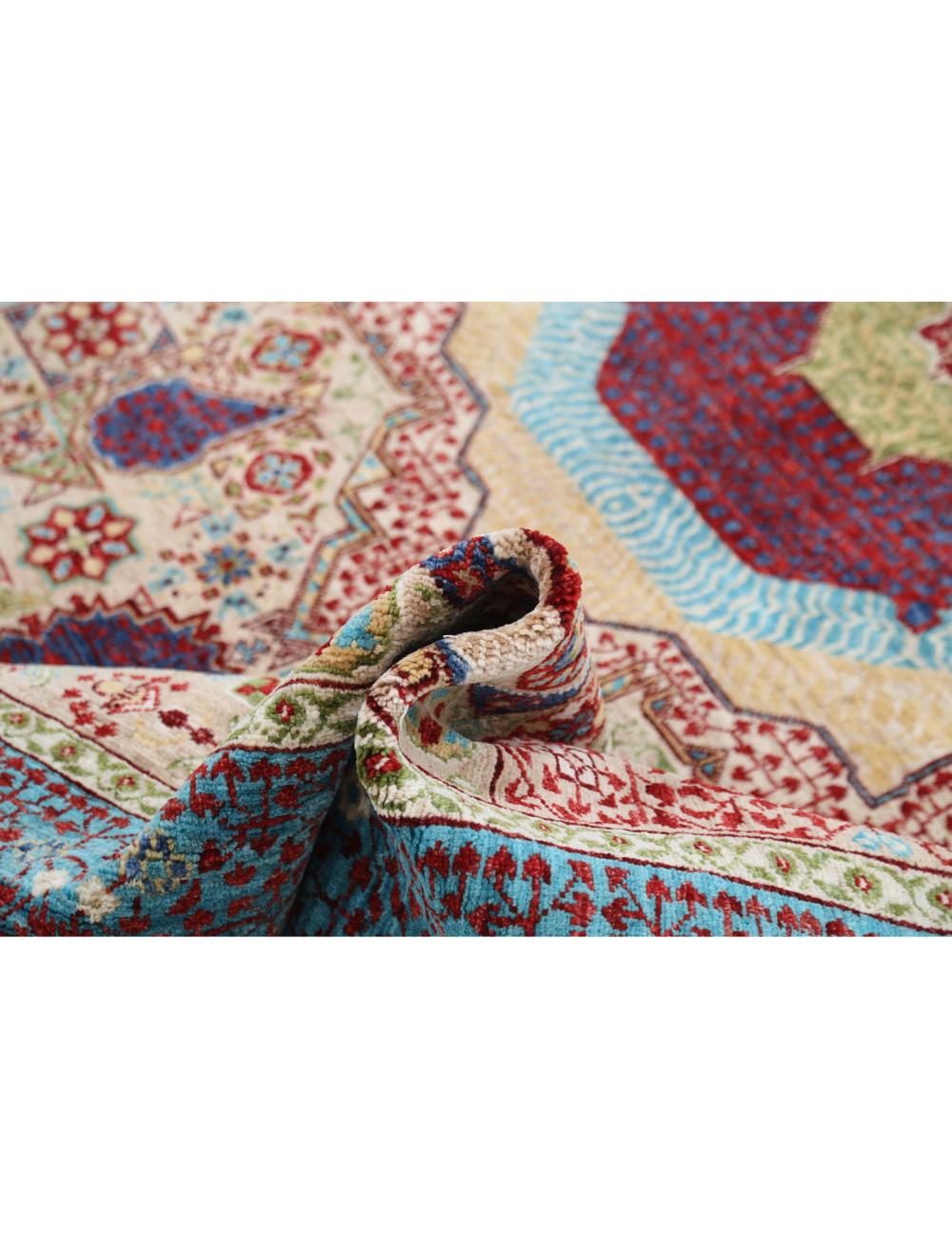 Hand Knotted Mamluk Wool Rug 8' 2" x 9' 10" - No. AT22555