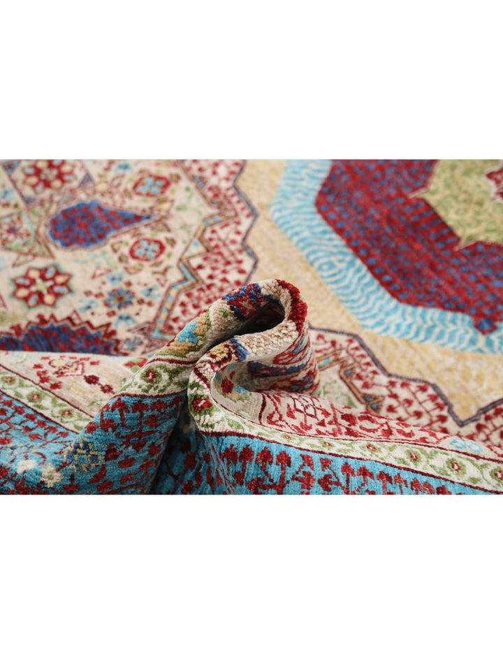 Hand Knotted Mamluk Wool Rug 8' 2" x 9' 10" - No. AT22555