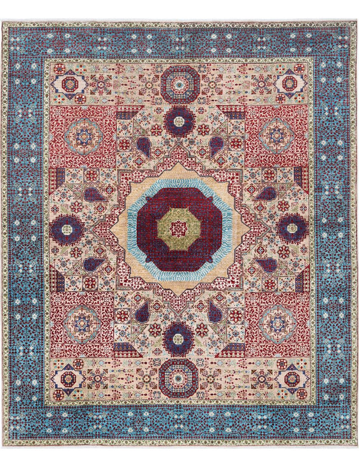 Hand Knotted Mamluk Wool Rug 8' 2" x 9' 10" - No. AT22555