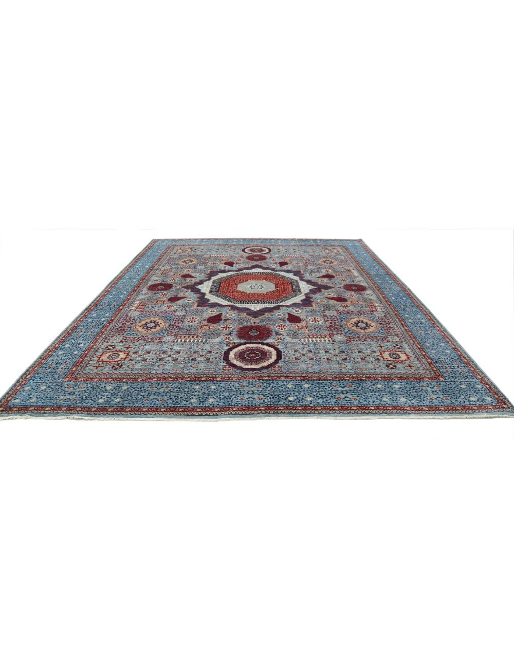 Hand Knotted Fine Mamluk Wool Rug 11' 8" x 14' 11" - No. AT46482