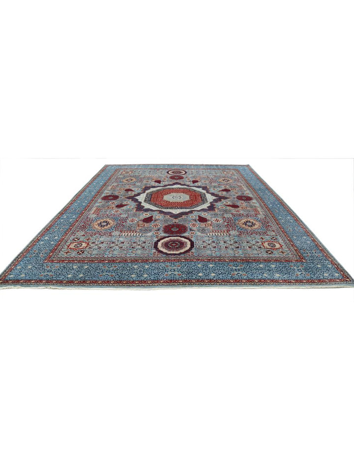 Hand Knotted Fine Mamluk Wool Rug 11' 8" x 14' 11" - No. AT46482