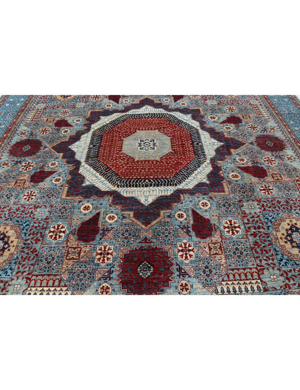 Hand Knotted Fine Mamluk Wool Rug 11' 8" x 14' 11" - No. AT46482