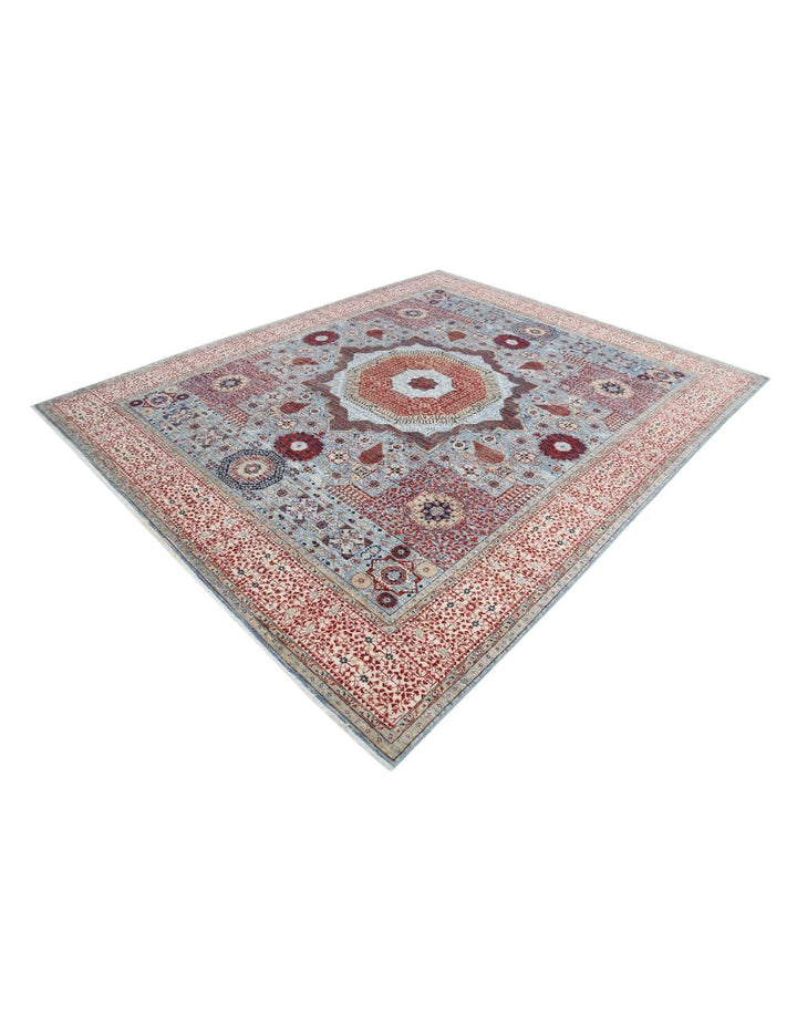 Hand Knotted Fine Mamluk Wool Rug 8' 1" x 9' 9" - No. AT71677