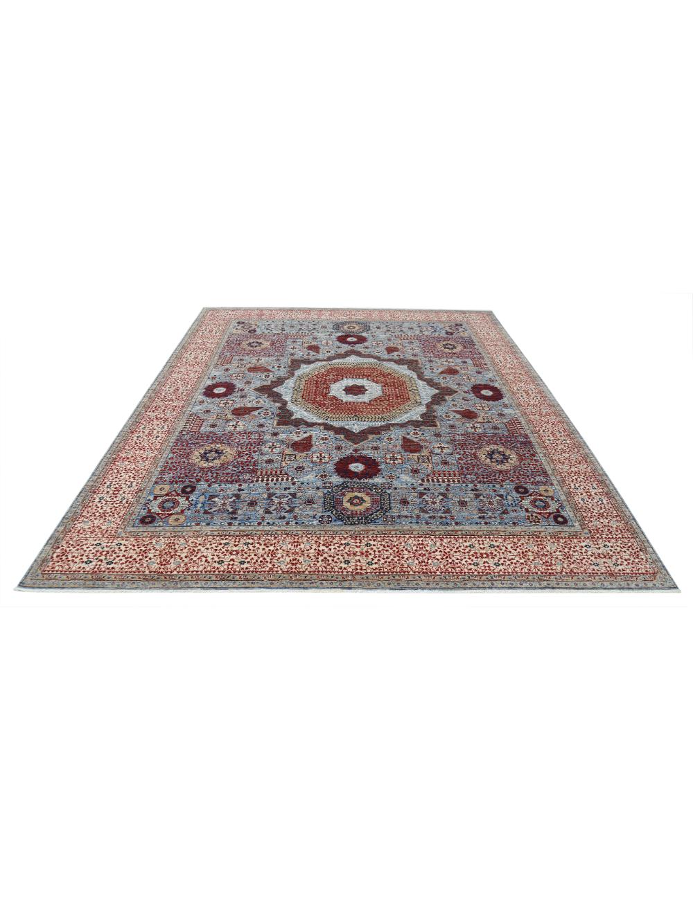 Hand Knotted Fine Mamluk Wool Rug 8' 1" x 9' 9" - No. AT71677