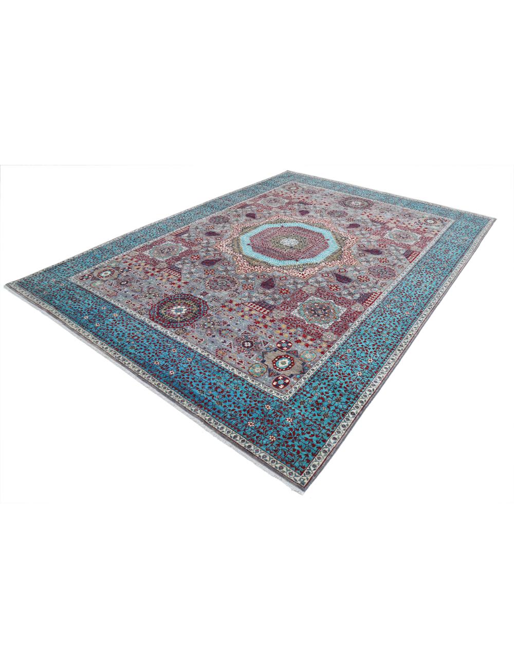 Hand Knotted Mamluk Wool Rug 9' 1" x 12' 3" - No. AT91349