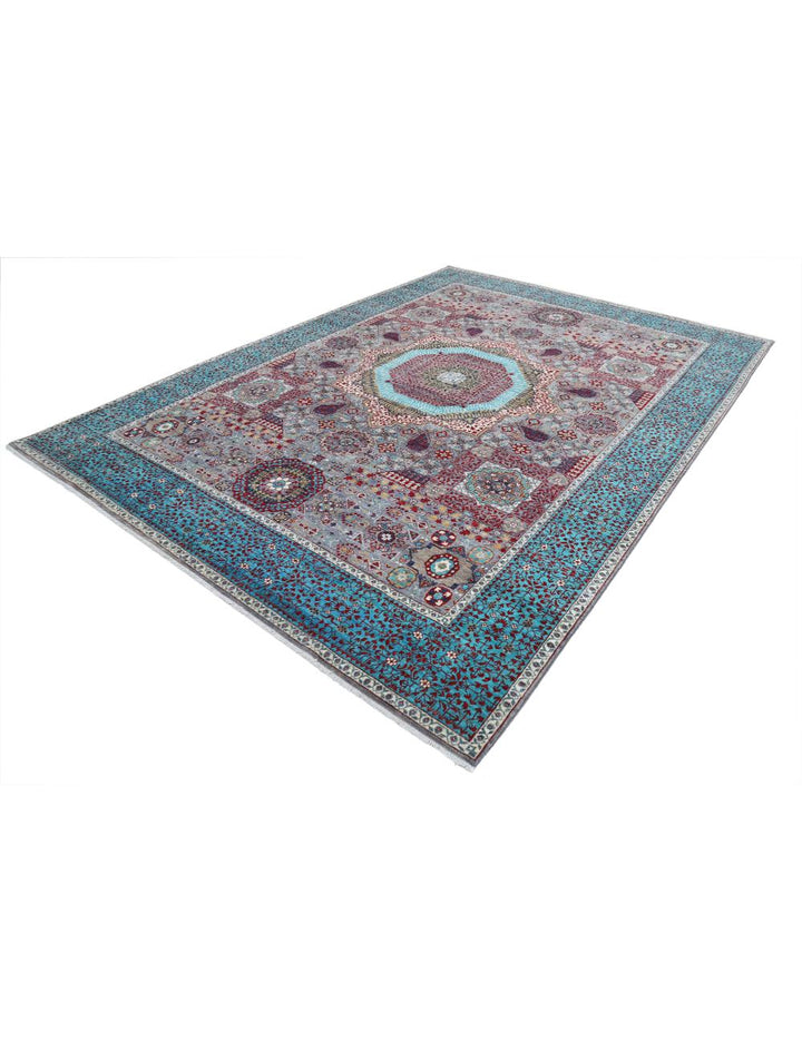 Hand Knotted Mamluk Wool Rug 9' 1" x 12' 3" - No. AT91349