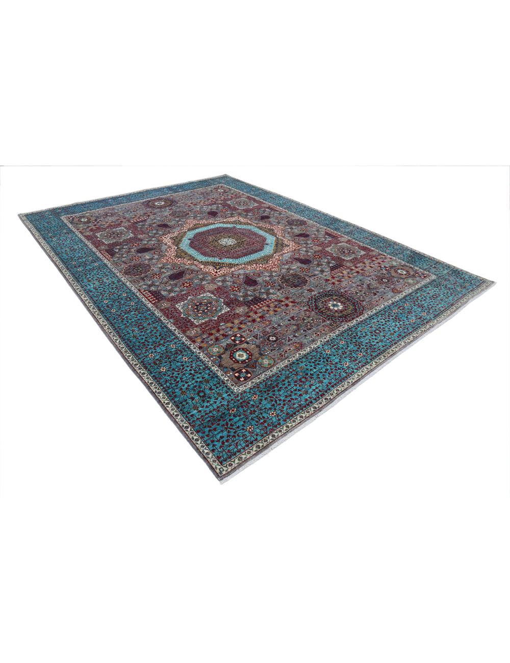 Hand Knotted Mamluk Wool Rug 9' 1" x 12' 3" - No. AT91349