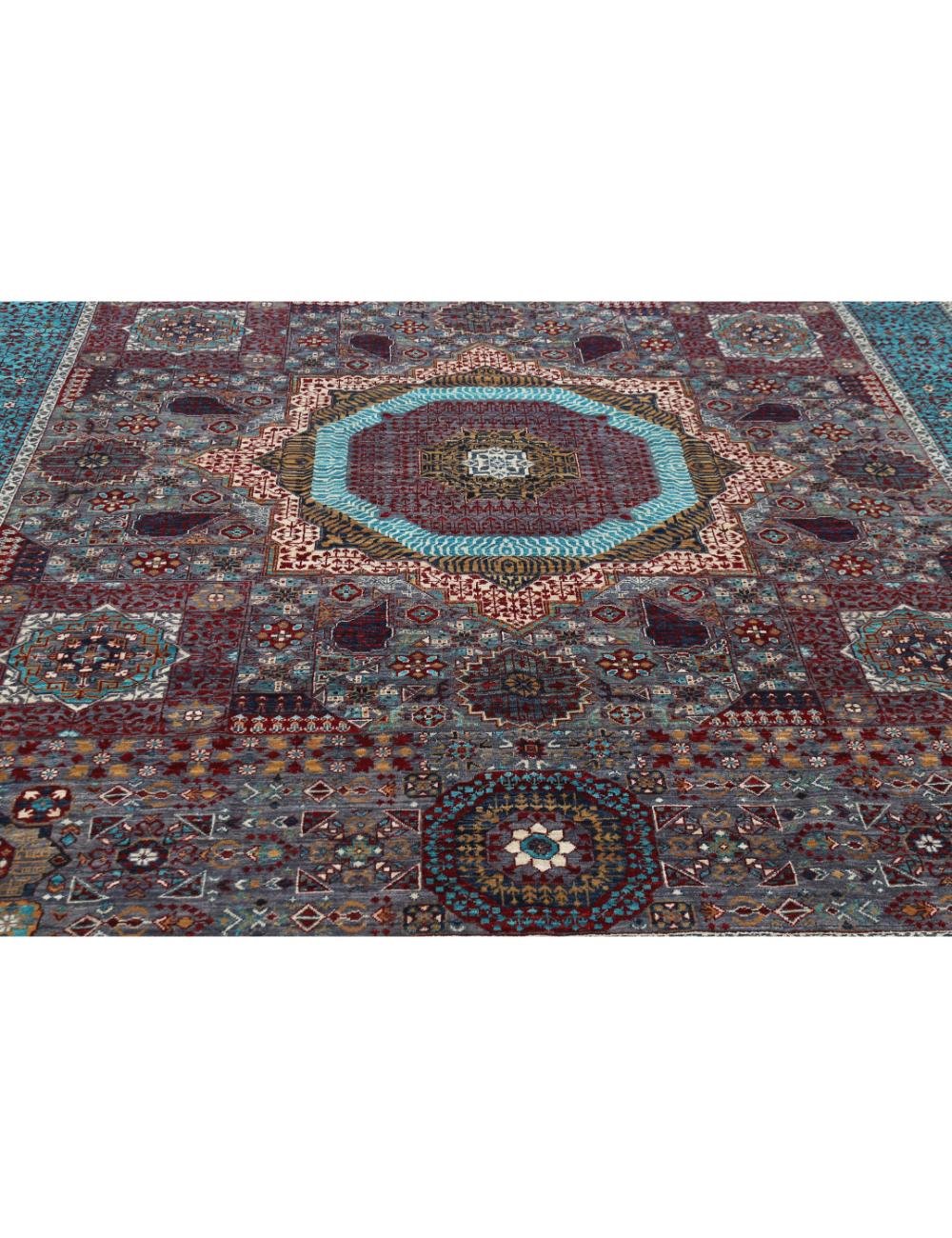 Hand Knotted Mamluk Wool Rug 9' 1" x 12' 3" - No. AT91349