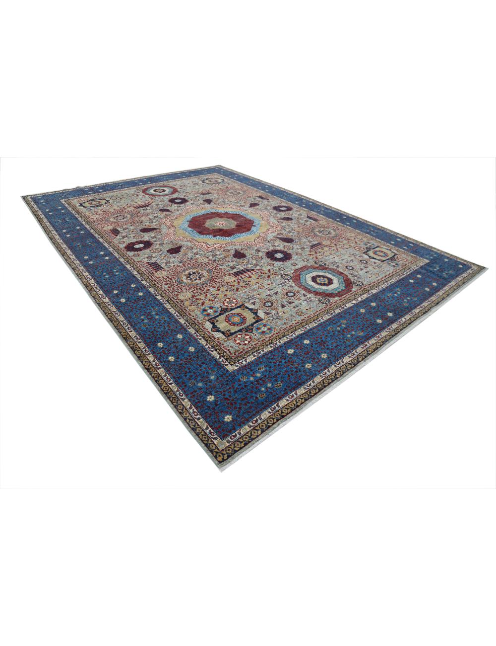 Hand Knotted Mamluk Wool Rug 10' 0" x 13' 10" - No. AT58803
