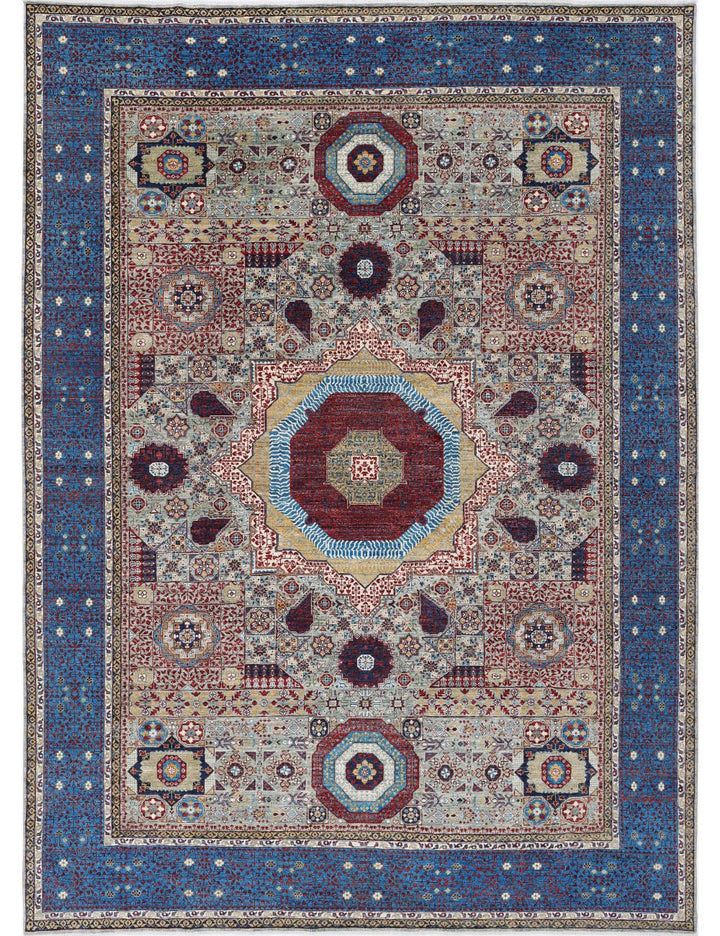 Hand Knotted Mamluk Wool Rug 10' 0" x 13' 10" - No. AT58803