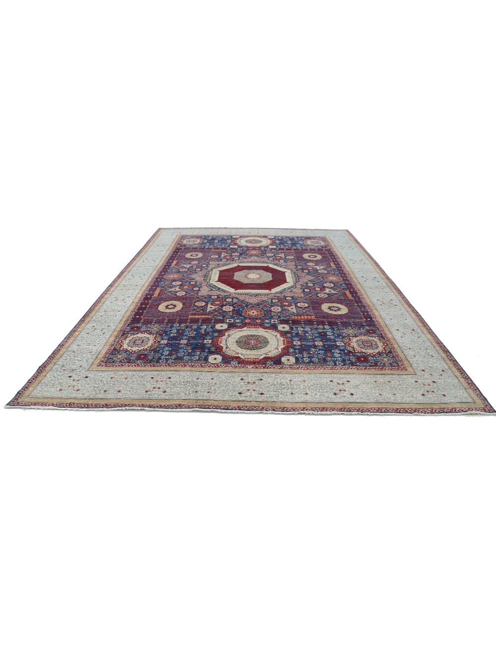 Hand Knotted Fine Mamluk Wool Rug 10' 1" x 14' 0" - No. AT34812