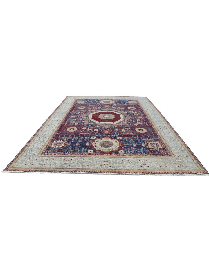 Hand Knotted Fine Mamluk Wool Rug 10' 1" x 14' 0" - No. AT34812