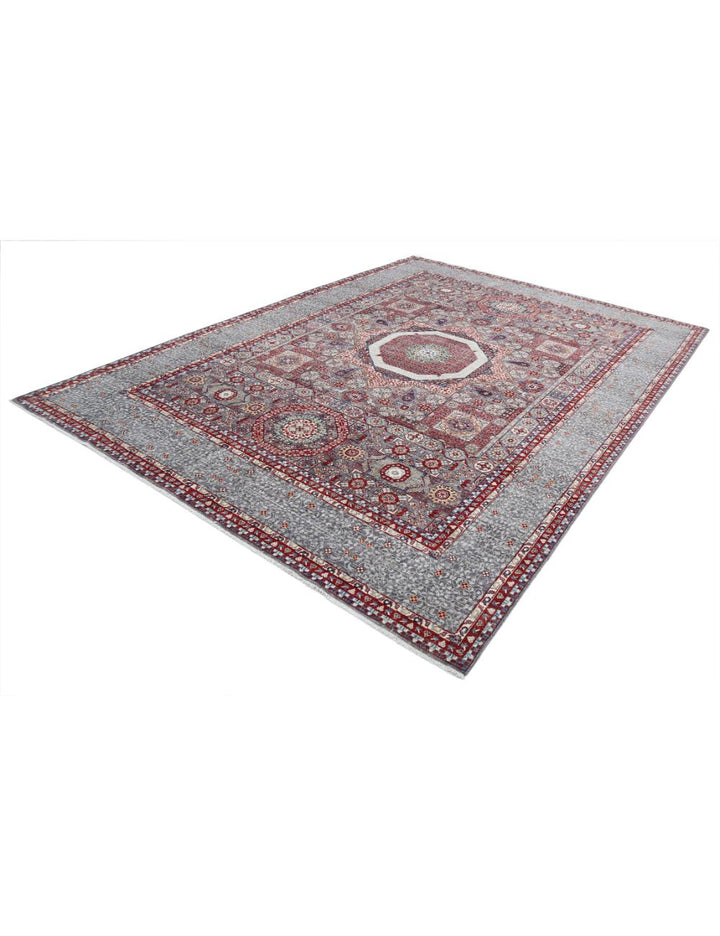 Hand Knotted Mamluk Wool Rug 9' 0" x 11' 9" - No. AT47964