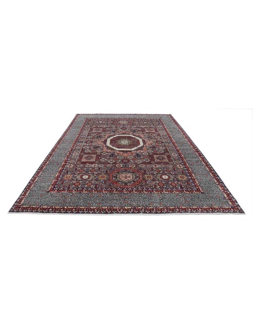 Hand Knotted Mamluk Wool Rug 9' 0" x 11' 9" - No. AT47964