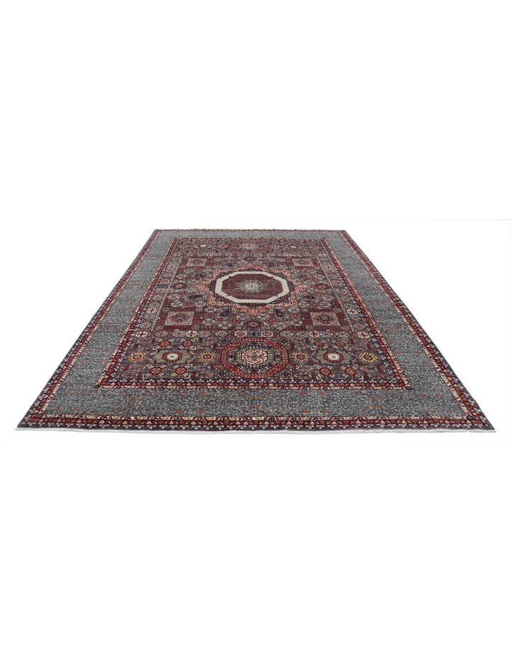 Hand Knotted Mamluk Wool Rug 9' 0" x 11' 9" - No. AT47964