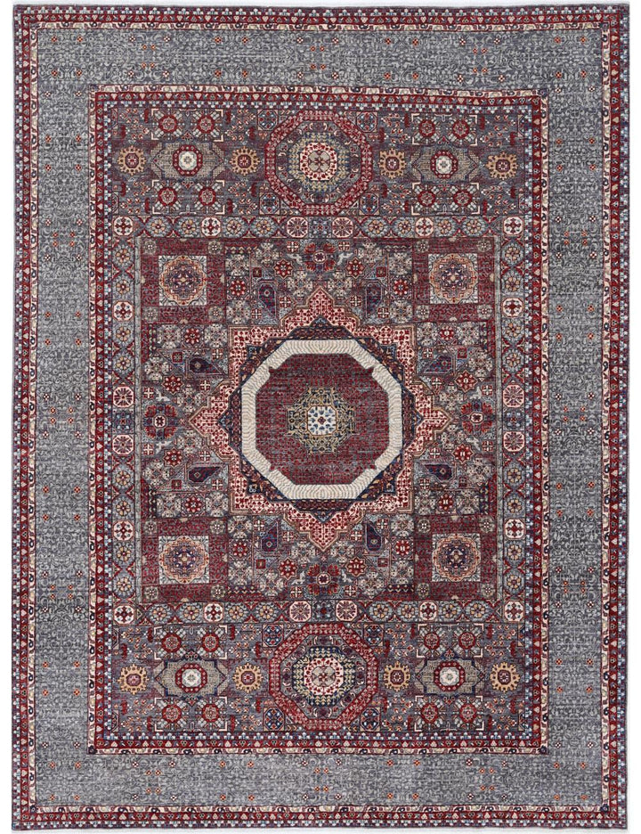 Hand Knotted Mamluk Wool Rug 9' 0" x 11' 9" - No. AT47964
