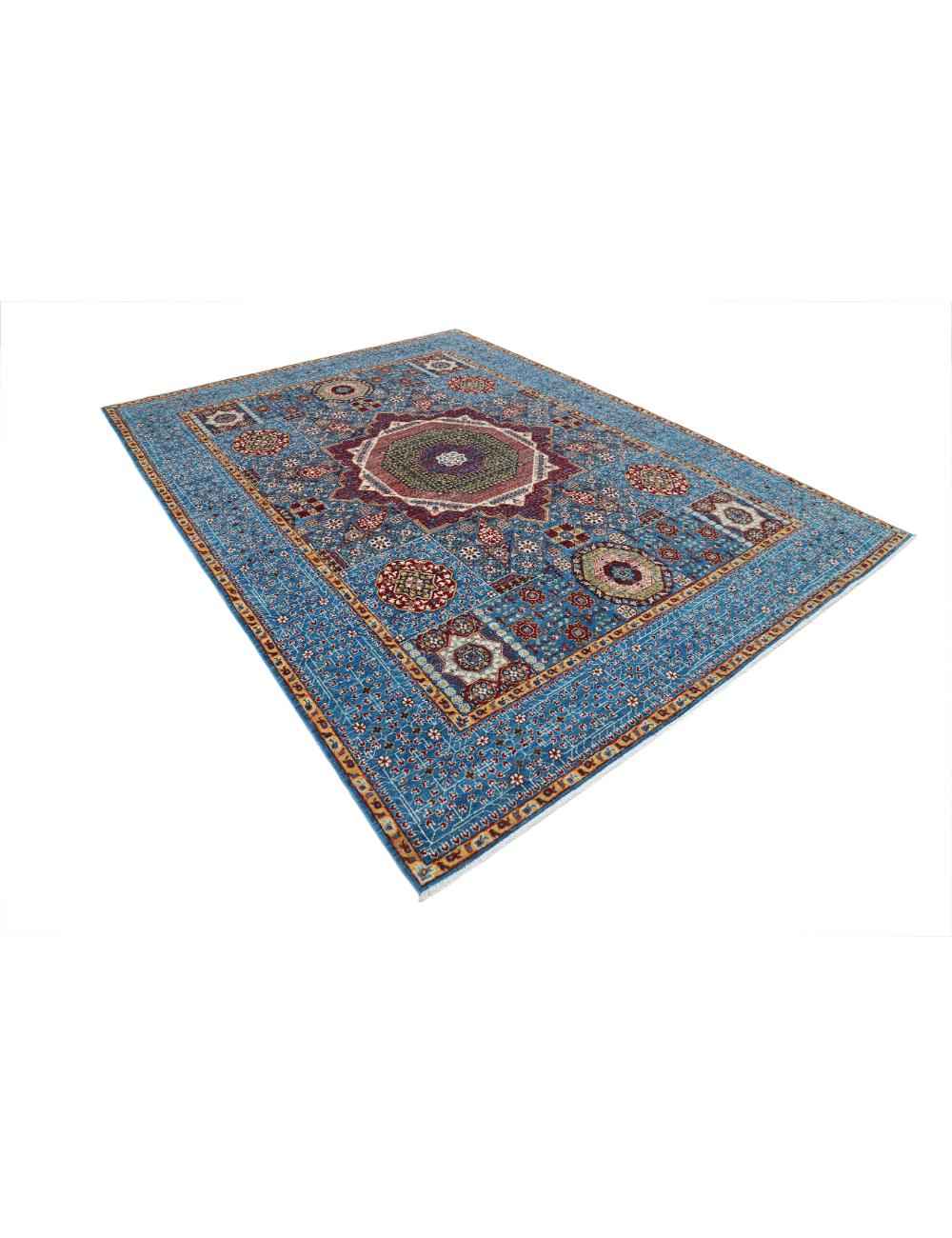 Hand Knotted Mamluk Wool Rug 7' 11" x 10' 4" - No. AT96368