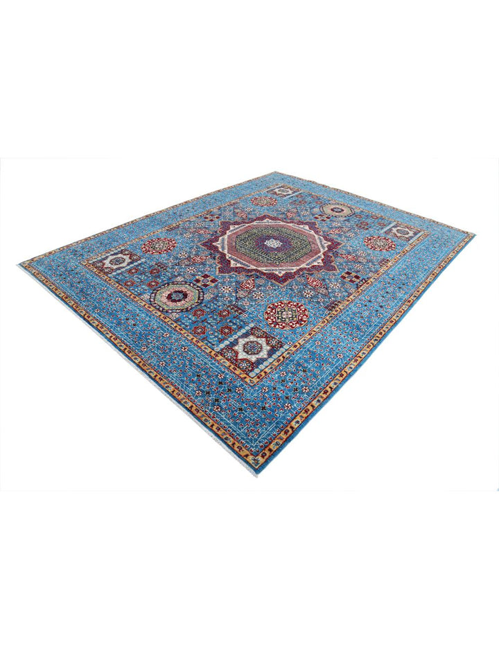 Hand Knotted Mamluk Wool Rug 7' 11" x 10' 4" - No. AT96368